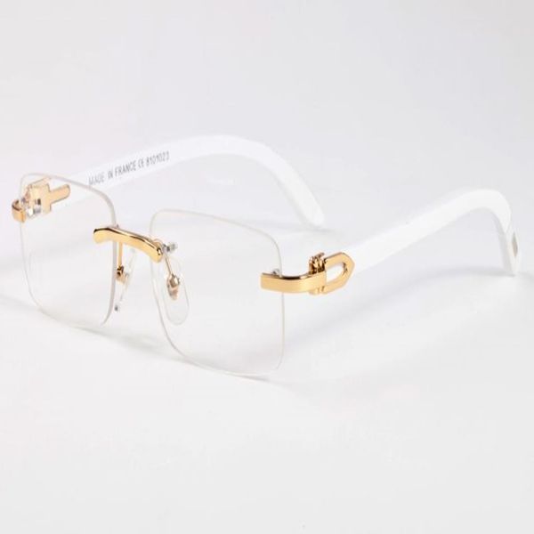 Новые деревянные солнцезащитные очки для мужчин и женщин, белые очки из рога буйвола, очки без оправы, модные мужские спортивные оригинальные бамбуковые очки Oculo De S283q
