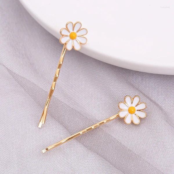 Haarschmuck 1pc Koreanische Gänseblümchen Haarnadel Süße Mädchen Meer Clips Zurück Kopf Blume Clip Dekorationen Mode Kopfbedeckung Kopfschmuck