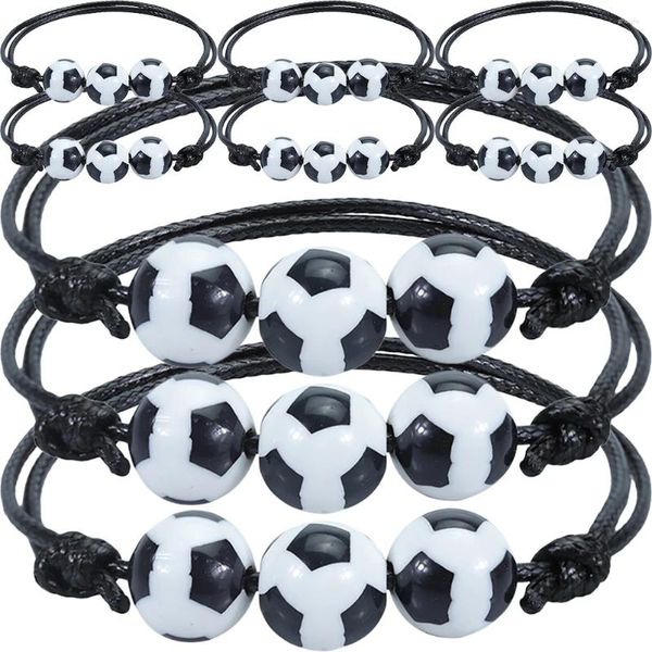 Braccialetti con ciondoli Sacchetti regalo natalizi Braccialetti da calcio Regali per pallacanestro Polsini sportivi decorativi