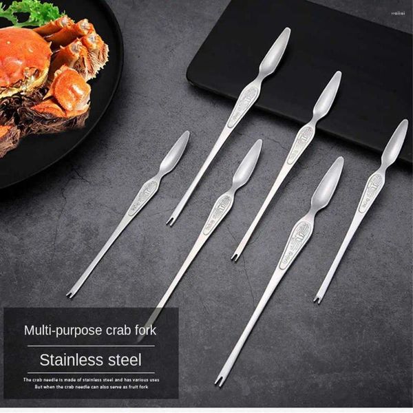 Spoons Crab Ago Ago Aragosta Spoon Frutti di mare Accessori per cucina in acciaio inossidabile Accessori per cucina Fork