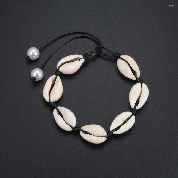 Charm Armbänder Sea Shell Armband Einstellbare Seil Kette Kauri Für Frauen Mädchen Böhmischen Strand Schmuck Femme Feine Geschenke