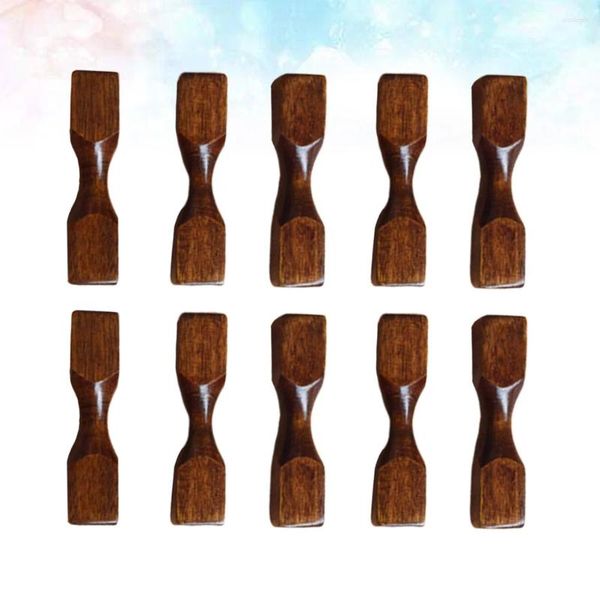 Akşam yemeği setleri 10 PCS Mutfak Aksesuar Yemek çubuğu Stand Japon tarzı Rest Tutucu Bambu Yaratıcı Ahşap Kaşık