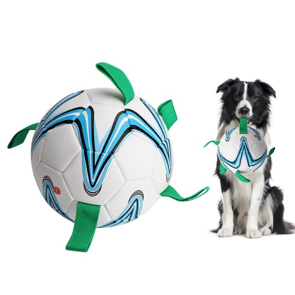 Futebol interativo rebocador água brinquedo pequeno médio cão para filhote de cachorro grandes cães pet mordida mastigar bola brinquedos treinamento ao ar livre