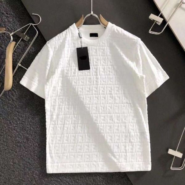 camicia di polo casual da uomo maglietta del progettista 3d lettera pulsante jacquard magliette da uomo donna maglietta da lavoro a maniche corte tee felpa pullover di cotone di lusso 2xl 3xl