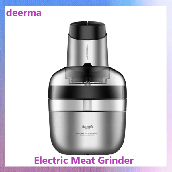 Mills DEERMA DEMJR01 1.8l Foodblender Moedor de carne em aço inoxidável Moedor elétrico Máquina de tritura automática para uso doméstico