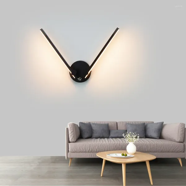 Wandleuchte Nordic Minimalistisch Kreativ Familie Innen Mit Arm 300° Frei Einstellbar Hintergrund Wohnzimmer Schlafzimmer LED