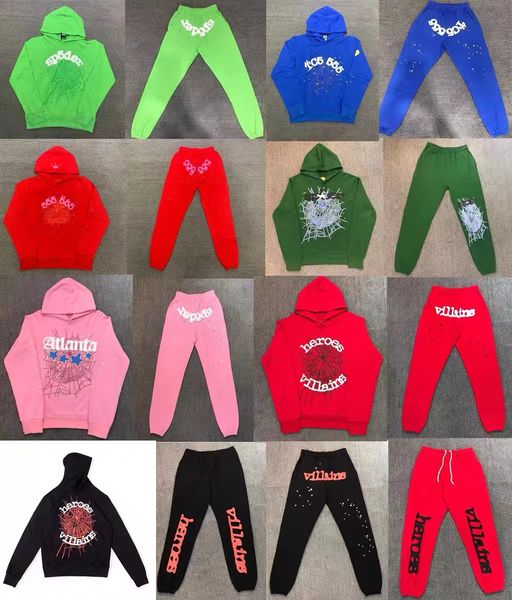 Felpe con cappuccio sp5der firmate da uomo Pullover Red Spider Felpa con cappuccio Young Thug 555555 Felpe con cappuccio Angel Felpa con cappuccio da uomo da donna Felpa con ragnatela ricamata pantaloni da jogging eur taglia s-xl