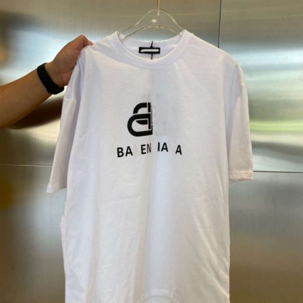 Designe Casual fashion wear Balencigas classic Camisetas estampadas elegantes, pares oversized versáteis e folgados, camisas de manga curta