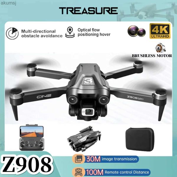 Drohnen Mini Z908 Pro 4K HD Dual ESC Kamera Professionelle Drohne WIFI FPV Hindernisvermeidung Bürstenlos Klapp RC Quadcopter Spielzeug Geschenk YQ240129