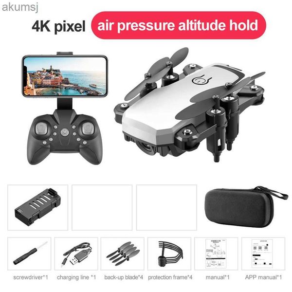 Drones LF606 Dobrável Drone WIFI com 4K HD 360 Graus Rotação Mini 2.4GH Controle de Rádio Altitude Hold 6-Axis ABS Plástico Câmera Aérea YQ240129