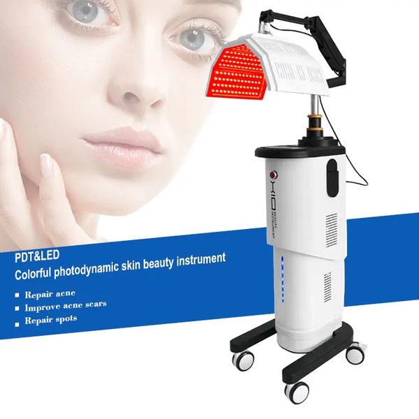 Máquina de terapia de luz led pdt, luz de rejuvenescimento da pele, facial, 7 cores, lâmpada de terapia de luz biológica, dispositivo de cromoterapia