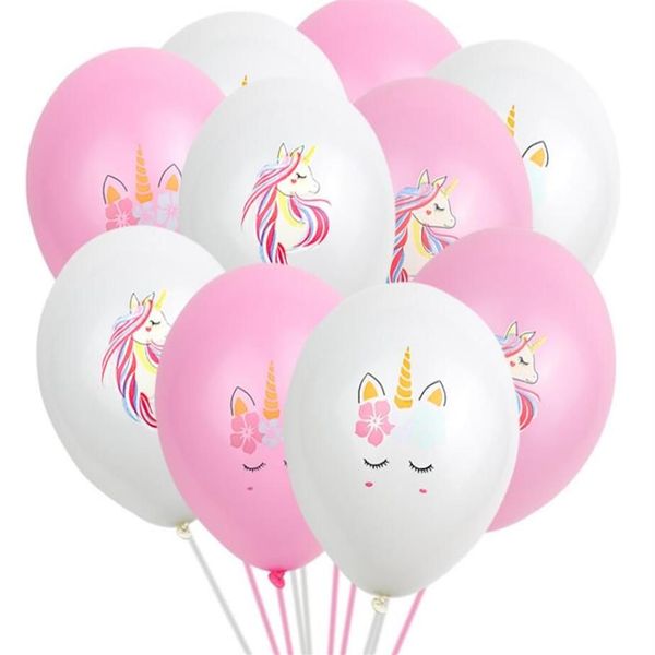 Einhorn Luftballons Party Supplies Latex Ballons Kinder Cartoon Tier Pferd Float Globe Geburtstag Party Dekoration GA561175k