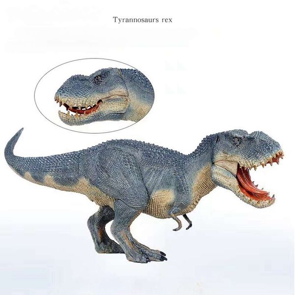 Blocos 36cm tiranossauro modelo criaturas jurássicas grande dinossauro figura de ação pvc modelo boneca biológica decoração educacional crianças brinquedos