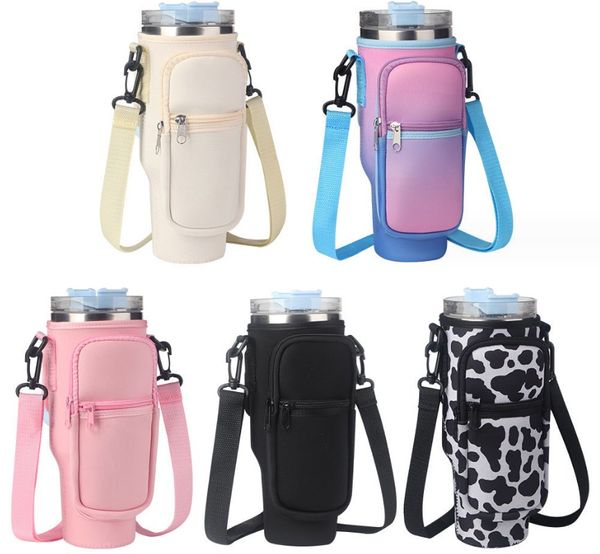 40oz Tumbler Bags Neopren-Wasserflaschenhalter 2-in-1-Tragetasche mit Beutel Aufbewahrungshülle Autotasche