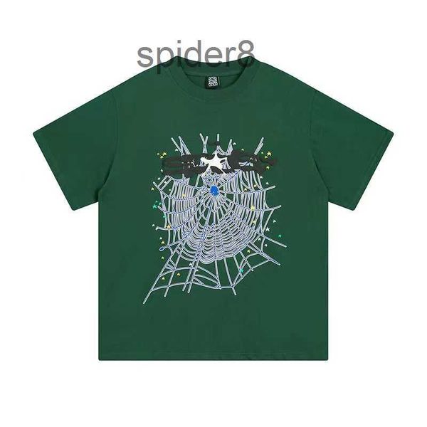 magliette Magliette da uomo 555 Hip Hop Kanyes Style Sp5der 555555 Tshirt Spiders Jumper Giovani cantanti europei e americani Manica corta 3534 X33F X33F FK3P 2 7DCN