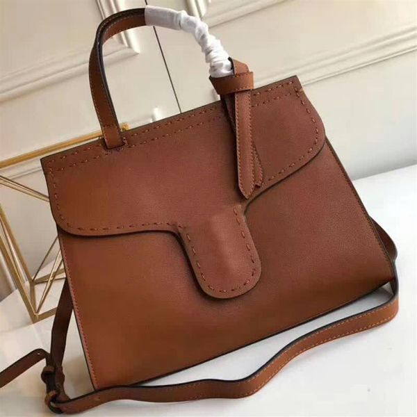 Senhora bolsas bolsas carteiras sacos clássicos de alta qualidade peças metal couro genuíno simples senhora crossbody saco 338u