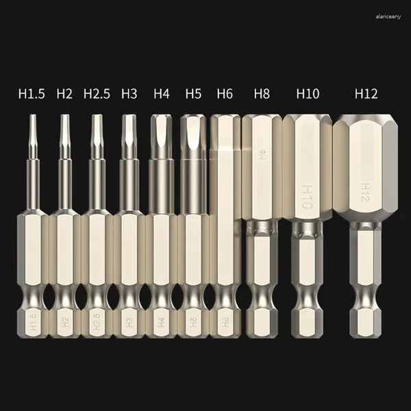 Hakkin Sechskant-Inbusschlüssel-Bohrer-Set, metrischer S2-Stahlschlüssel-Schraubendreher mit magnetischer Spitze für