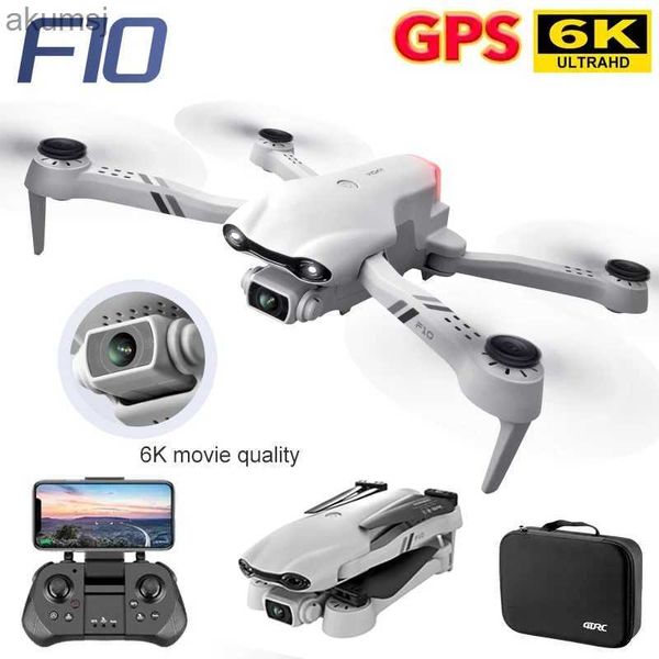 Drohnen 4DRC F10 Drohne GPS 6K HD Dual Kamera Weitwinkel 5G WIFI Fpv Quadcopter Bürstenloser Motor Faltbare Hindernisvermeidung Luft UAV YQ240129