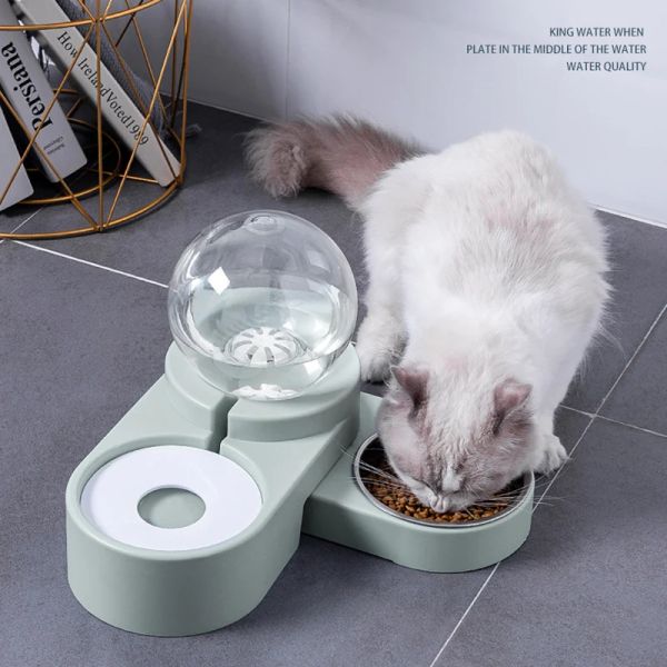 Liefert Haustier Hund Katze Schüssel Brunnen Automatische Futter Wasser Feeder Container Dispenser Für Hunde Katzen Trinken Hochwertige Pet Produkte Verkauf