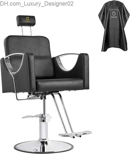 Diğer mobilya berber sandalye hidrolik berber sandalyeler 360 derece yuvarlanma döner saç şekillendirme sandalyesi amaçlı güzellik spa salon ekipmanı al q240129