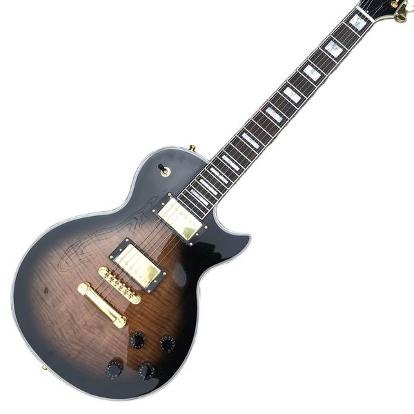 Hergestellt in China, LP Custom hochwertige E-Gitarre, Griffbrett aus Palisander, goldene Hardware, kostenloser Versand