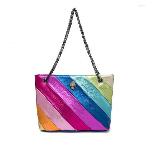 Borse da sera Borsa da donna Kurt Geiger Rainbow 2024 Moda UK Catena di marca Borsa di grande capacità Borsa a tracolla di design di lusso