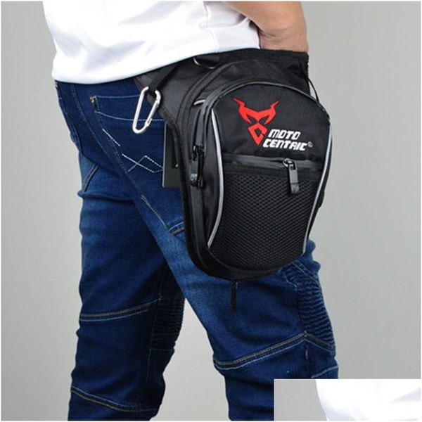 Sacos de motocicleta Motocentric Motocicleta Drop Leg Bag Homens Cavaleiro Motocross Coxa Hip Bum Fanny Pack À Prova D 'Água Ao Ar Livre Bicicleta Equitação Cintura Dhi5K