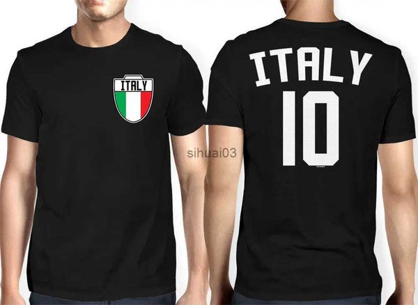 T-shirt da uomo Novità T-shirt stile estivo 2019 T-shirt con stampa uomo Hipster Italia Calciatori Calciatore Sporter Crest Country T-shirt sfuse