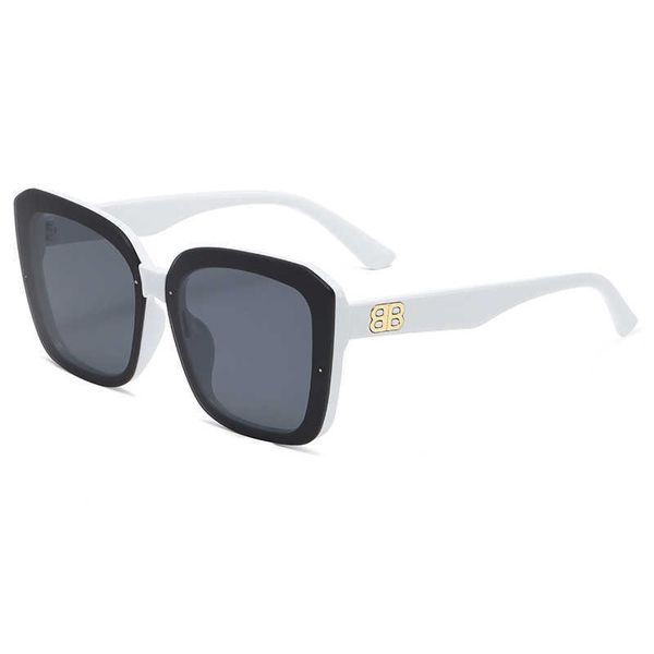 Luxus-Designer-Sonnenbrille für Herren und Damen, rechteckige Sonnenbrille, Unisex, Designer-Schutzbrille, Strand-Sonnenbrille, Retro-Rahmen, Luxus-Design mit Box HI9G