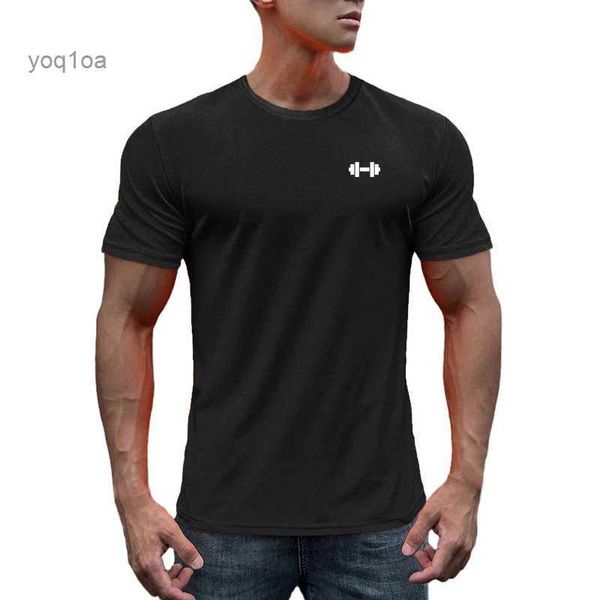 Herren-T-Shirts, Sommer-Lauf-T-Shirt, atmungsaktives Mesh-Gymnastik-Kurzarm-T-Shirt, Fitness-T-Shirt, schnell trocknende Sportbekleidung für Herren, Fußballbekleidung