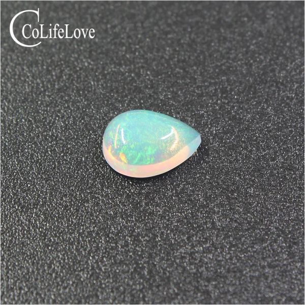 Pedras preciosas 5mm*7mm Corte de pêra Opala natural Gemstone 100% Opala branca real para joalheria Opal Preço Opal Gemstone