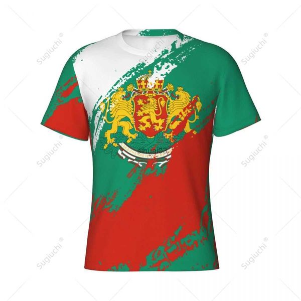 Homens camisetas Nome personalizado Número Bulgária Bandeira Cor Homens Apertados Esportes T-shirt Mulheres Tees Jersey para Fãs de Futebol de Futebol