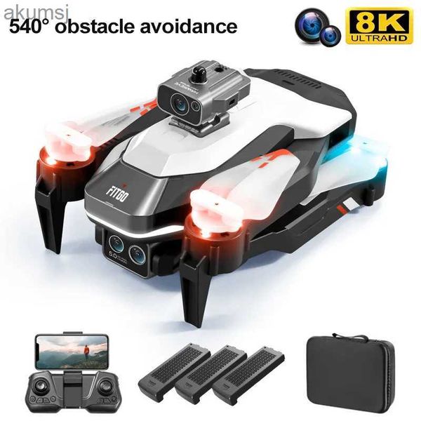 Droni 2023 Nuovo 8K HD Camera Mini Drone 4k Professionale Evitamento ostacoli WIFI FPV Pieghevole RC Quadcopter Telecomando Dron Regalo Giocattolo YQ240129