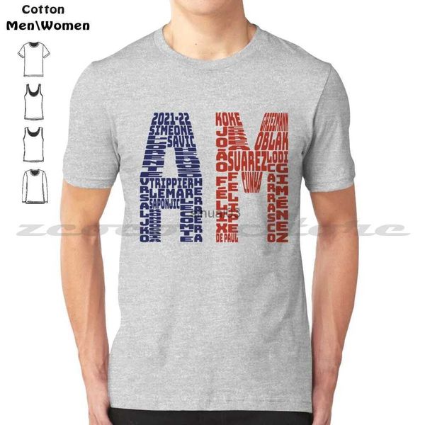 Herren-T-Shirts Cholo Simeone (Obama-Effekt) T-Shirt aus 100 % Baumwolle, bequem, hochwertig, Fußball, Spanien, De Futbol, Griezmann