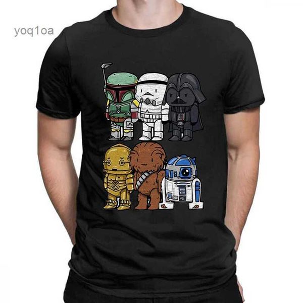 Herren T-Shirts Herren T-Shirt Sommer T-Shirts Damen Kurzarm Yoda T-Shirt Männlich Cartoon Darth Vader Weiblich Top T-Shirt Camiseta