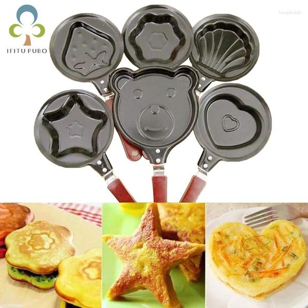 Padelle FAI DA TE Mini Colazione Frittata Pan Stampo Casa Creativo Modello Del Fumetto Utensili Da Cucina Antiaderente Frittura Pancake Maker XPY