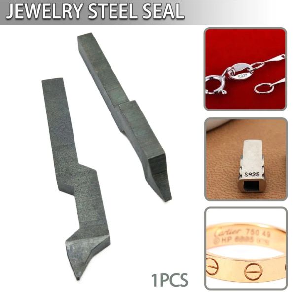 Anéis 18k/750/925/s925 anel pulseira brinco jóias fazendo ferramenta jóias punch stamp ferramentas de carimbo de aço curvado ferramenta de marcação