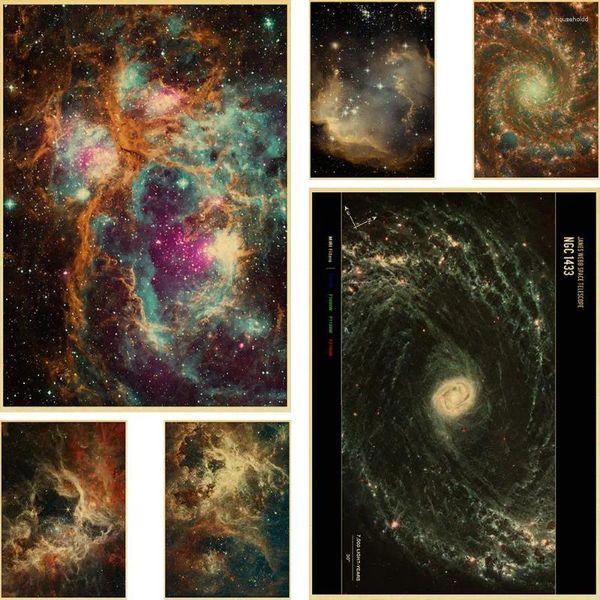 Gemälde James Webb Weltraumteleskop Poster Interstellares Kraftpapier Wissenschaft Wandbild Druck Wohnzimmer Heimdekoration