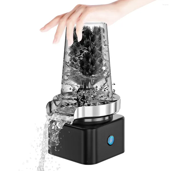 Torneiras de cozinha pia automática lavadora de copo torneira elétrica para copos enxaguador alta pressão rotativa escova ferramentas de lavagem bar jarro de café