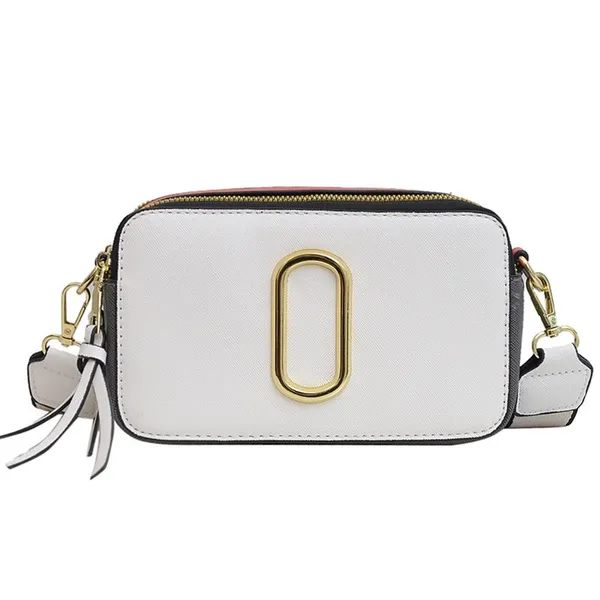 Bolsa de luxo designer bolsa de câmera bolsa de ombro bolsa crossbody carteira design de costura mista alça de ombro ajustável bolsa mensageiro