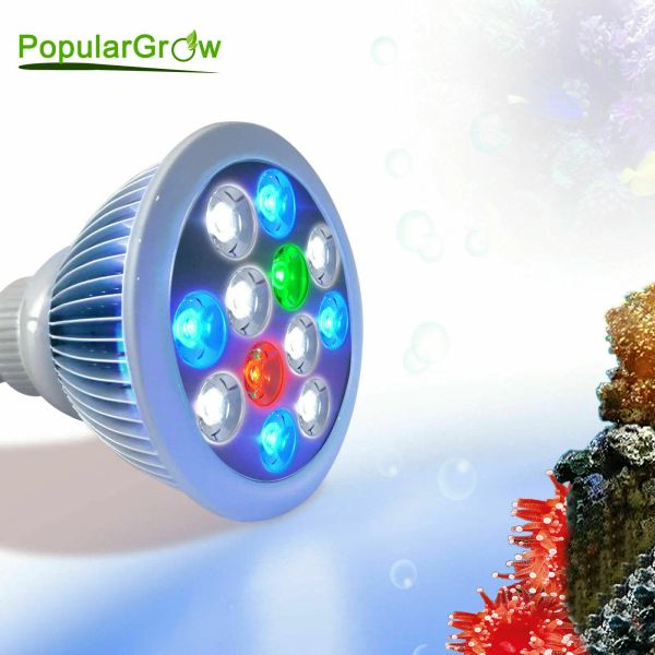 Illuminazione Acquario Luce led E27 12W Reef Led Light per acquario corallo SPS LPS