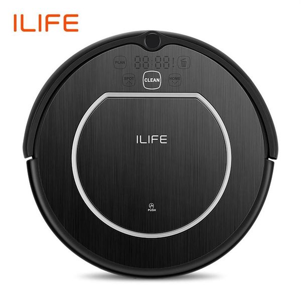 ILIFE V55 Pro Staubsauger Roboter Sweep Wet Mop Virtuelle Wand Geplante Reinigung Leistungsstarke Absaugung für Tierhaare und Hartböden Y200241Q