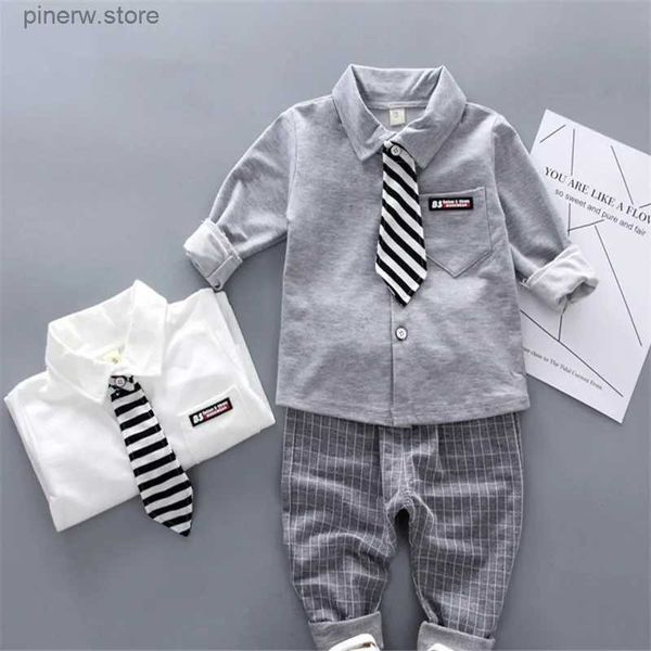 Conjuntos de roupas Lawadka Baby Boy Roupas Conjuntos de Manga Longa Gravata T-shirt + Calças 2 Pcs Outfits Algodão Esporte Terno Para Menino Roupas Primavera Outono 6M-3Y