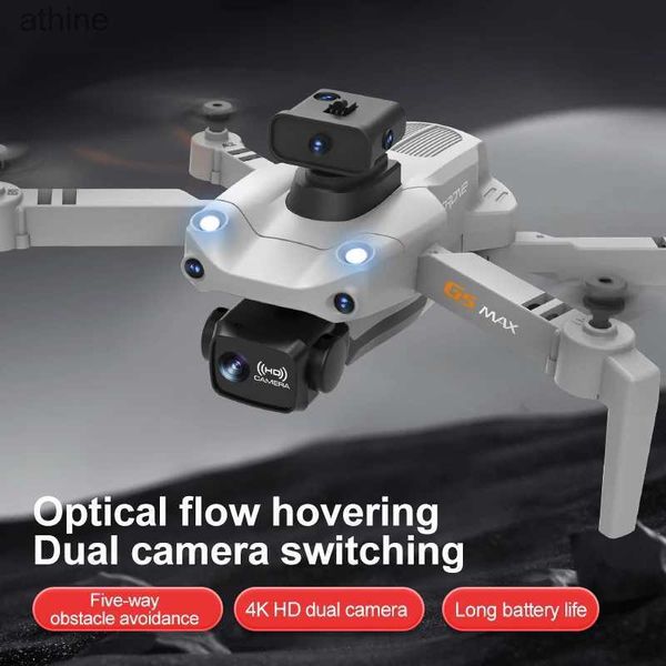 Drones Nova Atualização Drones Profissional 4K HD Câmera G5 Max Drone Fluxo Óptico Hover Five-way Obstacle Evitar Gesto Shoot Toy Presentes YQ240129