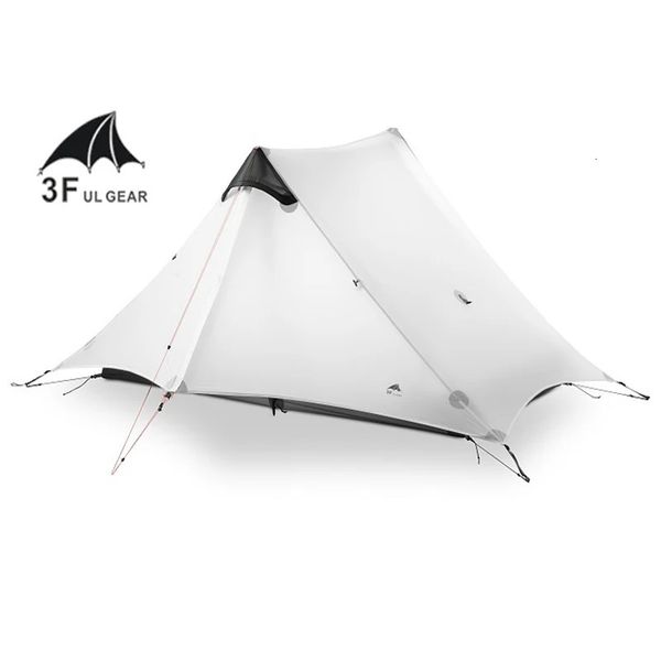 LanShan 2 3F UL GEAR 2 Personen 1 Person Outdoor Ultraleichtes Campingzelt 3 Saison 4 Saison Professionelles 15D Silnylon Rodless Zelt 240126