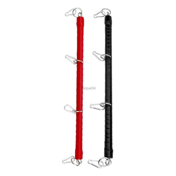 Bondage Acciaio inossidabile Metallo regolabile Spreader Bar Bondage Set Unisex Hogtie Polsini alla caviglia Fetish bdsm Restrizioni Catene Giocattolo del sesso