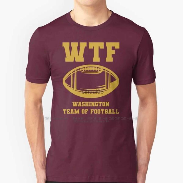 Мужские футболки Wtf Washington Team Of Football Футболка Хлопок 6XL Washington Team Of Football Спортивная команда Пародия Американские футбольные болельщики