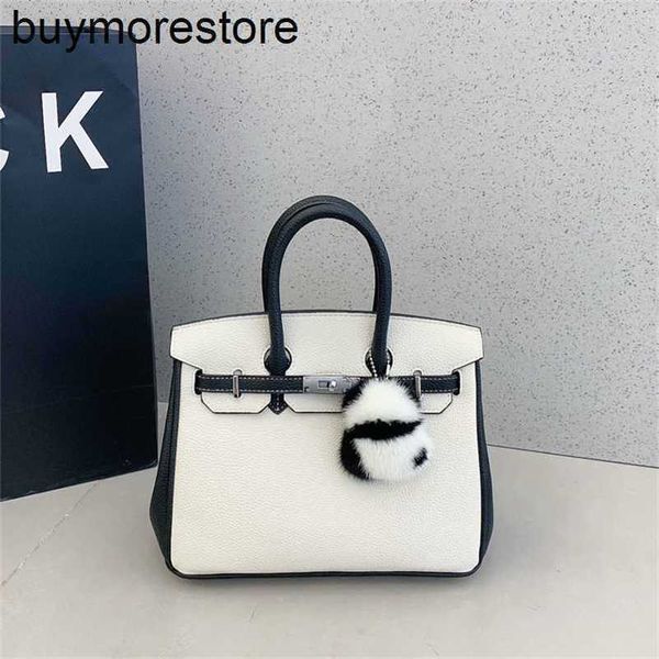 Designer-Handtasche 7A Handswen Rindsleder Genuine Feeling Panda Colored Light LuxuryK9P9JV2Q