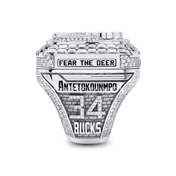 Кольца кластера оптом 2021 Championship Ring Bucks Модные подарки от фанатов и друзей Детали кожаных сумок Аксессуары Drop Deli Dhv1M Otfvp