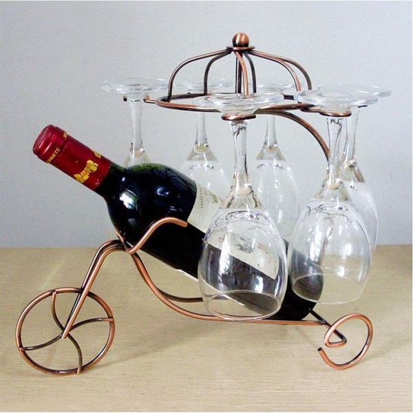 Novo decorativo retro metal garrafa de vinho suporte de armazenamento rack barra expositor suporte barware suprimentos acessórios decoração promo270r